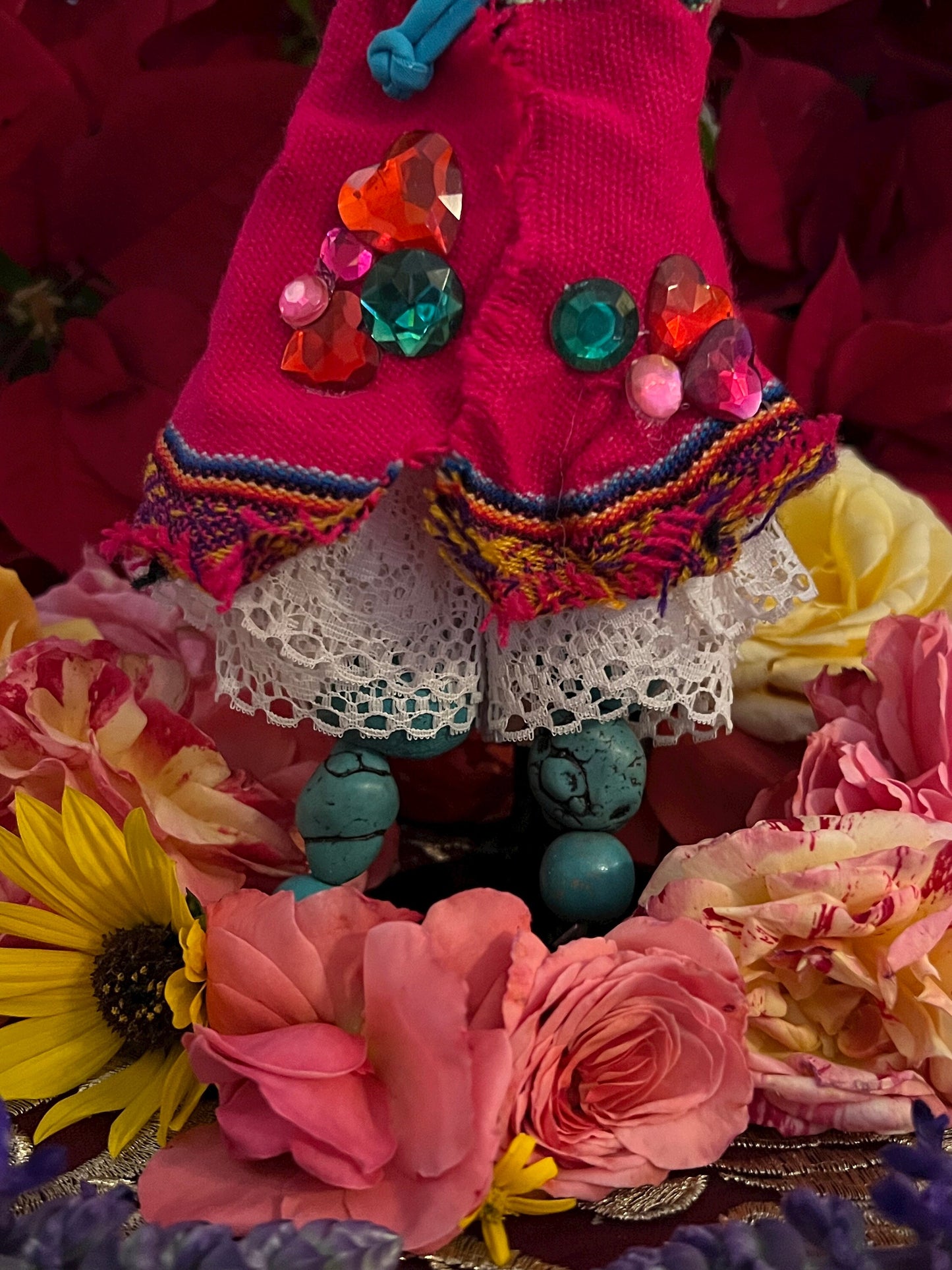 Handcrafted Dia de los Muertos Doll + Day of the Dead + Cleansed and Blessed + Ancestors + Sells for More in Galleries!