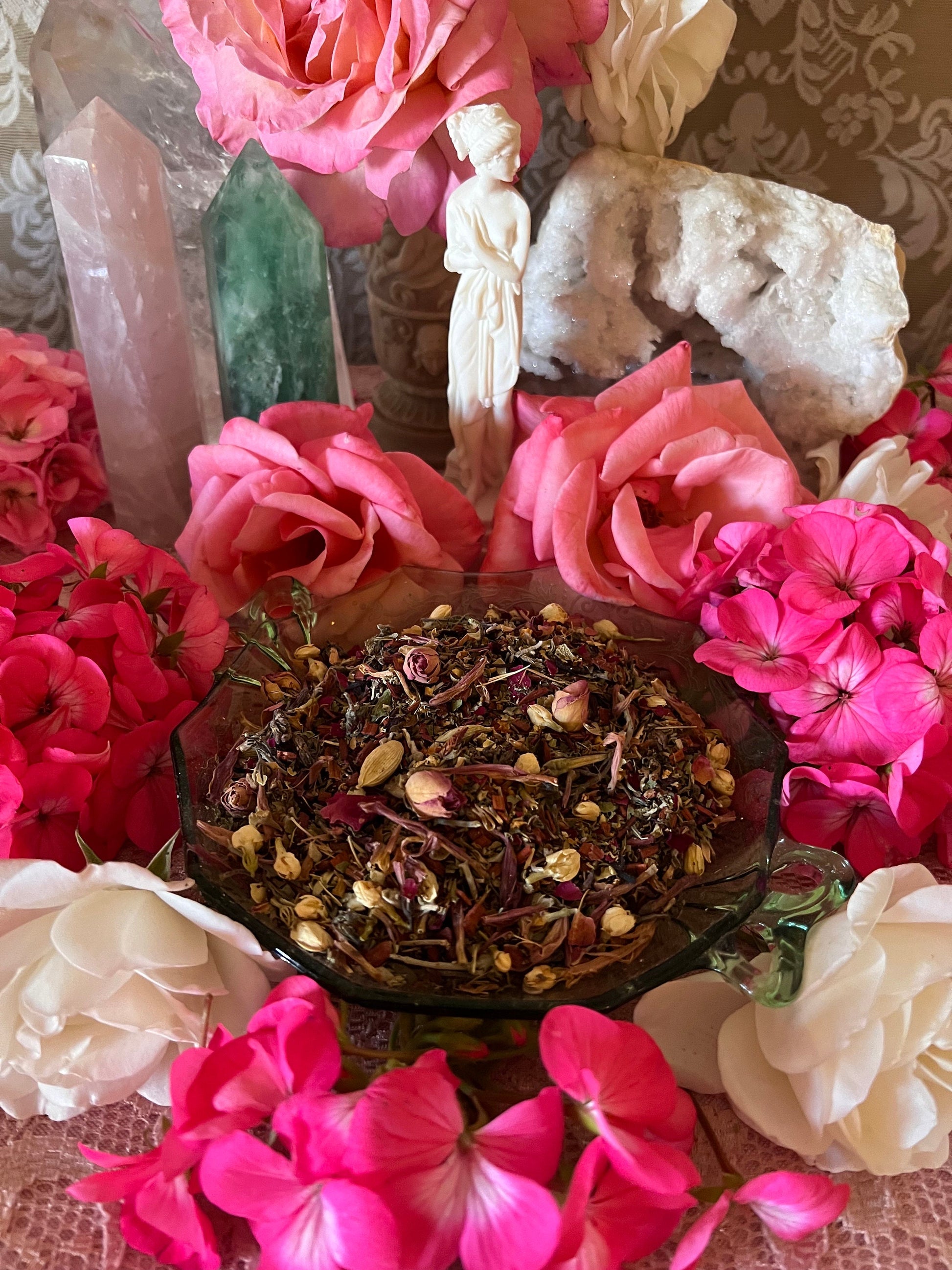 Venus Herbs + Love + Glamor + Luxury + Beauty + Lust + Prosperity + Marriage + Art + Reconciliation + Creativity