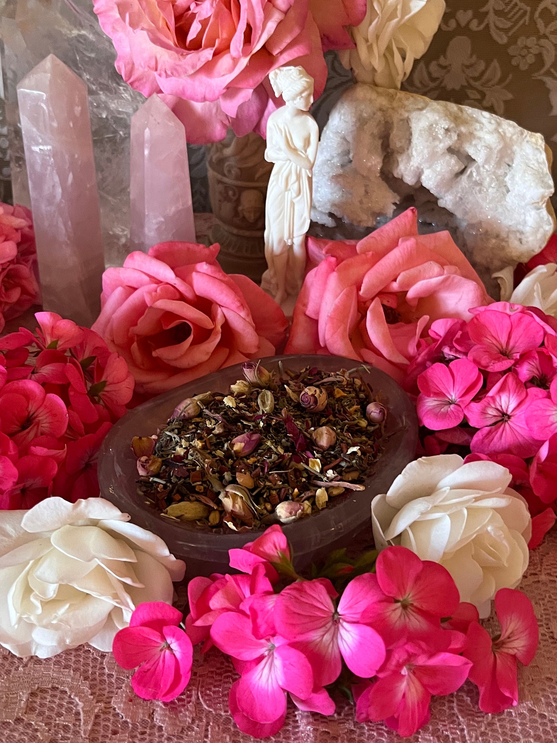 Venus Herbs + Love + Glamor + Luxury + Beauty + Lust + Prosperity + Marriage + Art + Reconciliation + Creativity