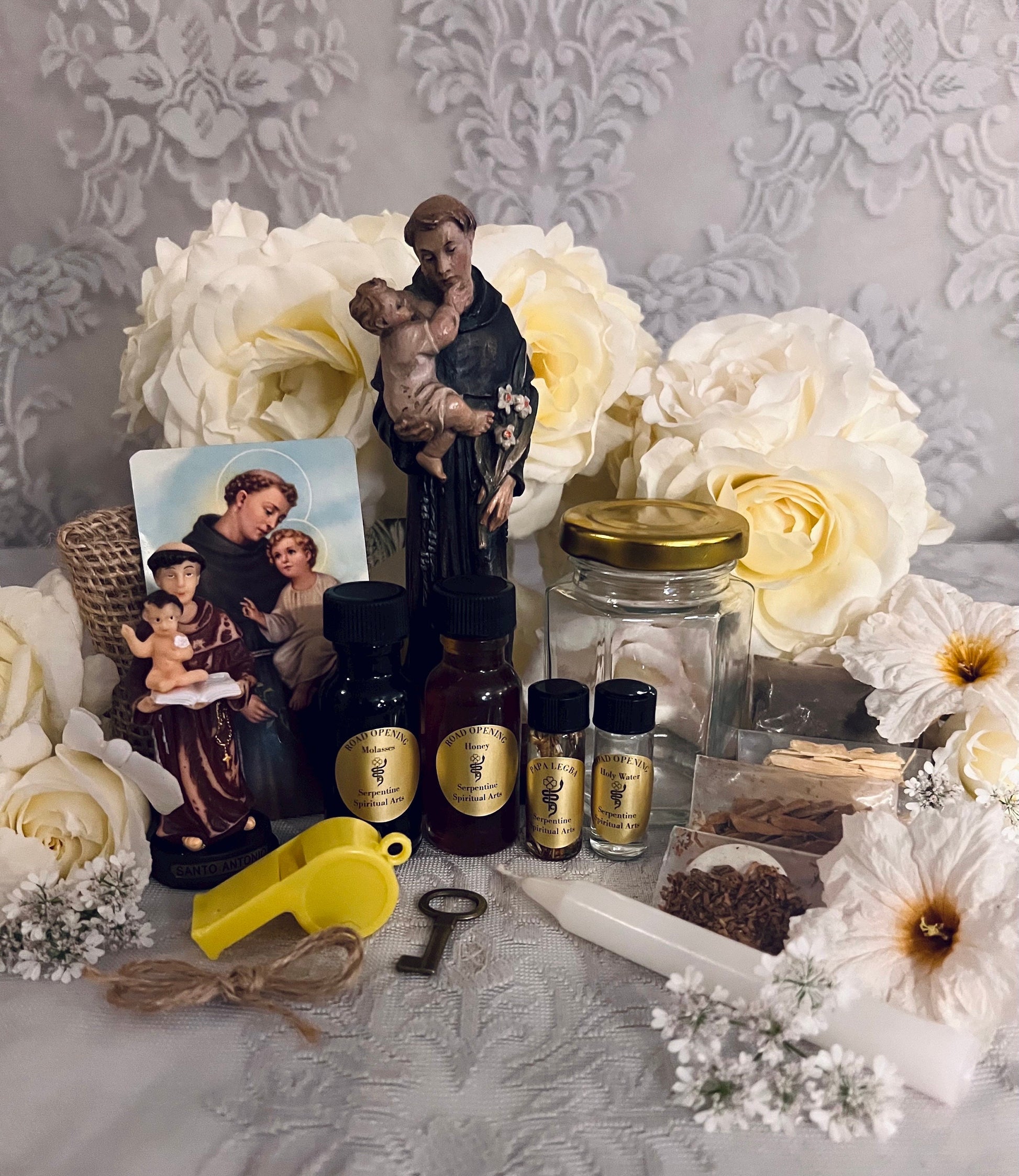 Papa Legba Road Opening Ritual Set + Abre Camino + Detailed Instructions! + Saint Anthony