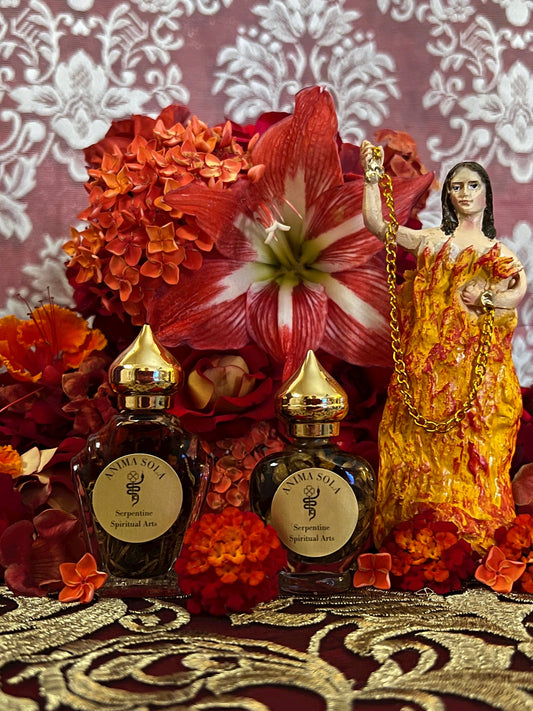 Anima Sola Oil + Bring Back Lover + Blessings + Domination + Money + Luck + Protection from Enemies and Evil + Love Spell
