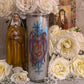 Saint Clare Hand-Carved Candle + Peace + Clarity + Tranquility + Santa Clara