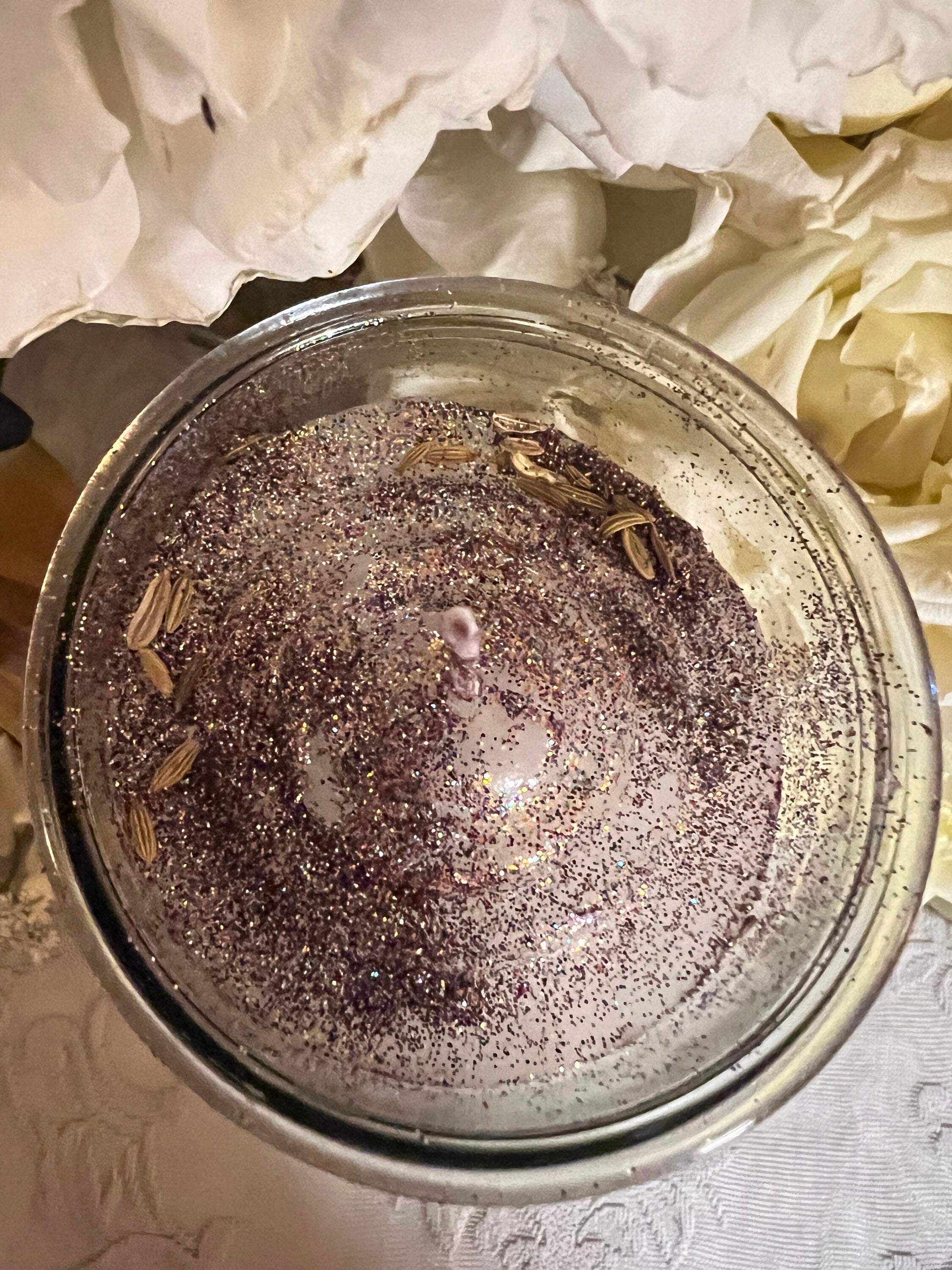 Saint Clare Hand-Carved Candle + Peace + Clarity + Tranquility + Santa Clara