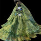 12” Santa Muerte Verde Statue with Dress + Green + Money + Legal Issues + Justice + Baptized + Fixed + Made in Mexico + 24K Gold Leaf