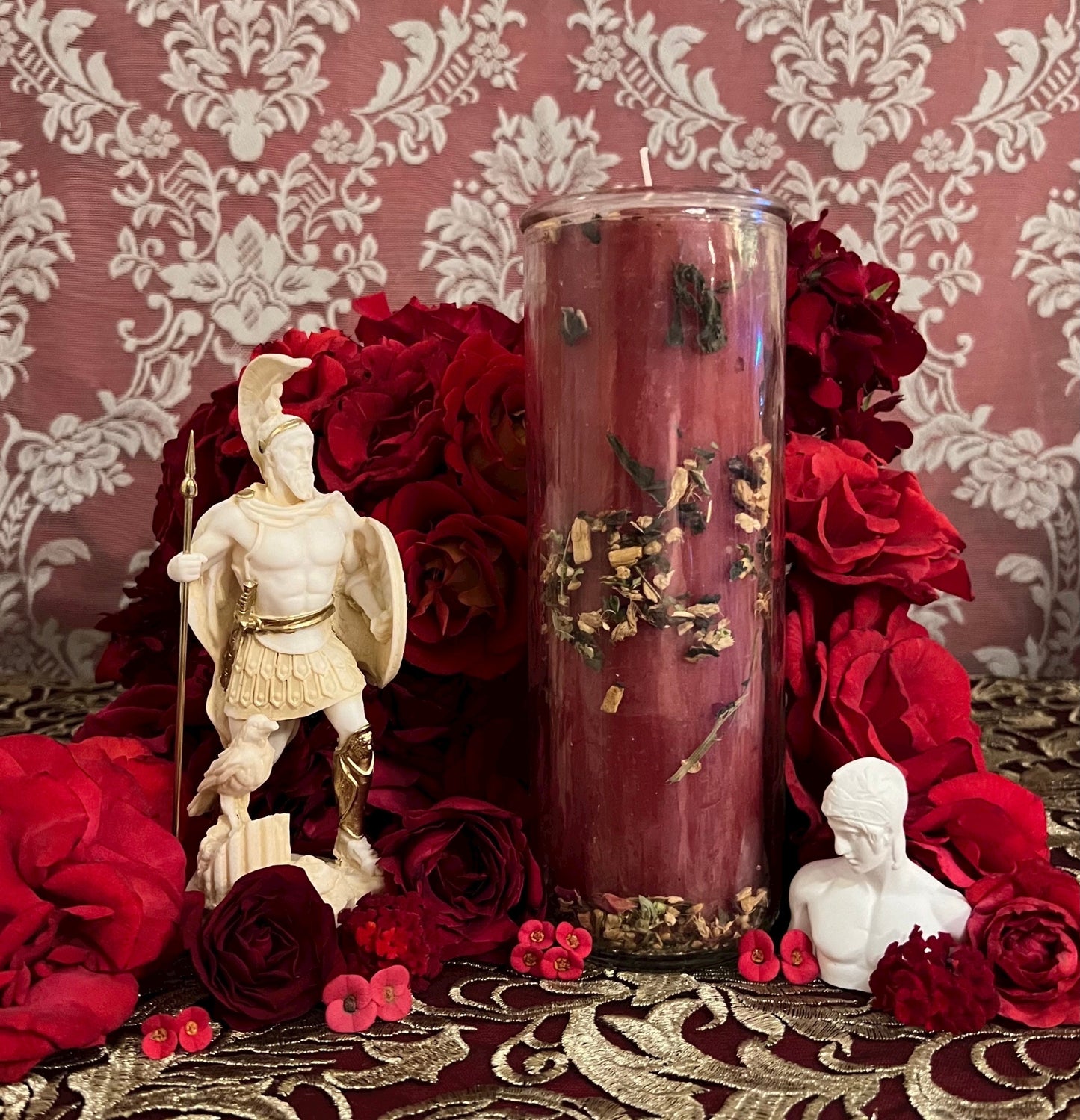 Mars Candle + Protection + War + Sexuality + Strength + Men’s Mysteries + Hex Breaking + Surgery + Passion