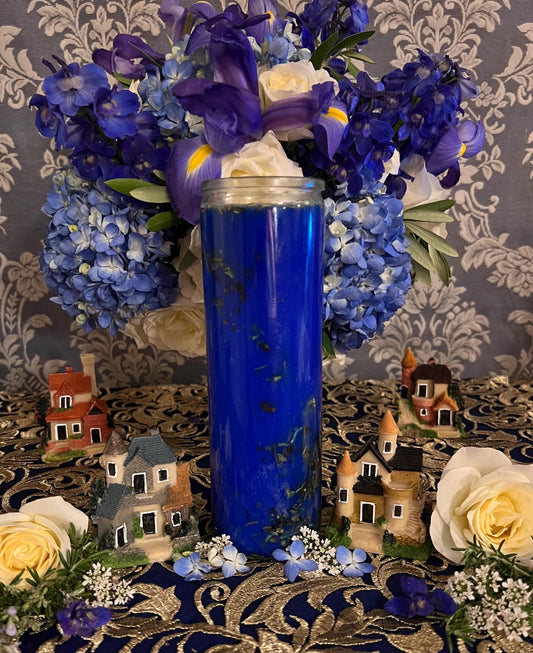 Home Blessing Vigil Candle + Happiness + Security + Prosperity + Stability + Health + Fixed and Blessed