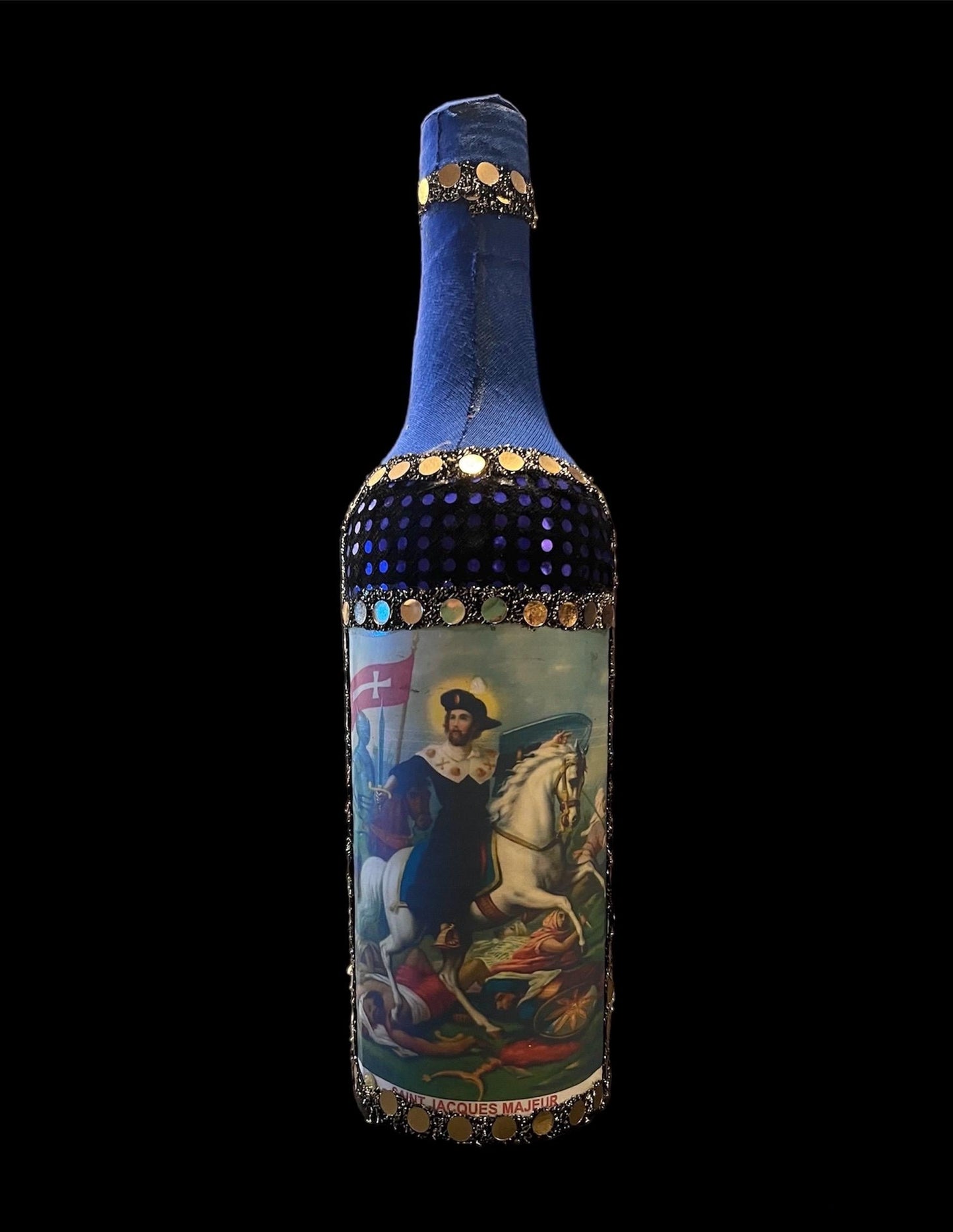 Ogou Sen Jak Boutey + Ogou Balendyo + Ogou Saint Jacques + Protection + Justice + Bottle + Product of Haiti + Spiritual Art + One of a Kind