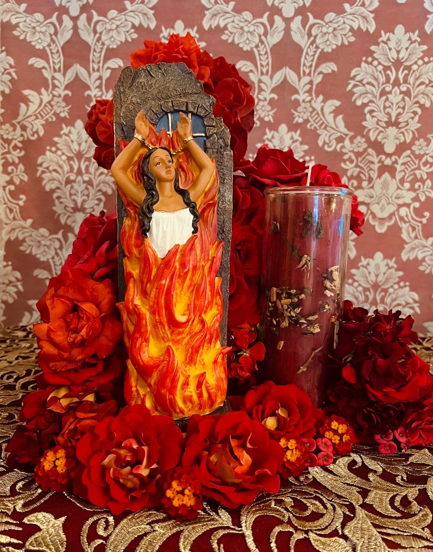 Anima Sola Vigil Candle + Bring Back Lover + Blessings + Domination + Money + Luck + Protection from Enemies and Evil + Fixed and Blessed