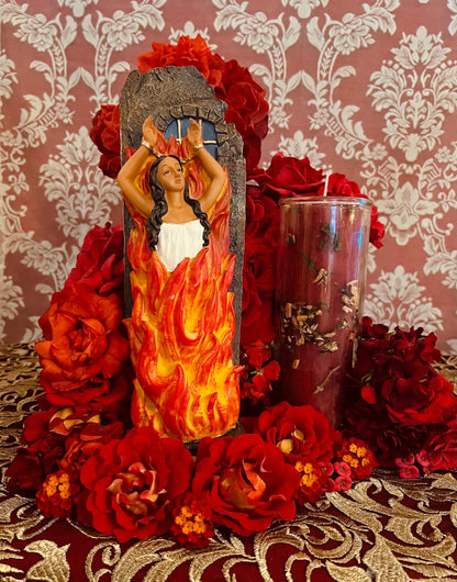 Anima Sola Vigil Candle + Bring Back Lover + Blessings + Domination + Money + Luck + Protection from Enemies and Evil + Fixed and Blessed