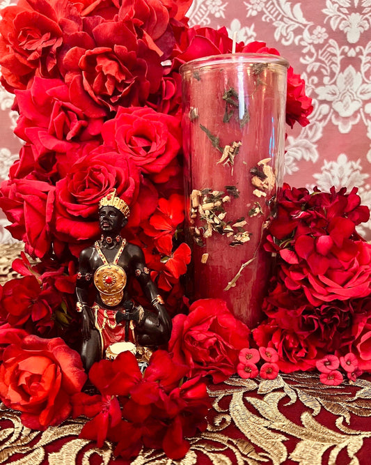 Chango Macho Vigil Candle + Abundance + Overcome Obstacles + Protection + Fixed and Blessed