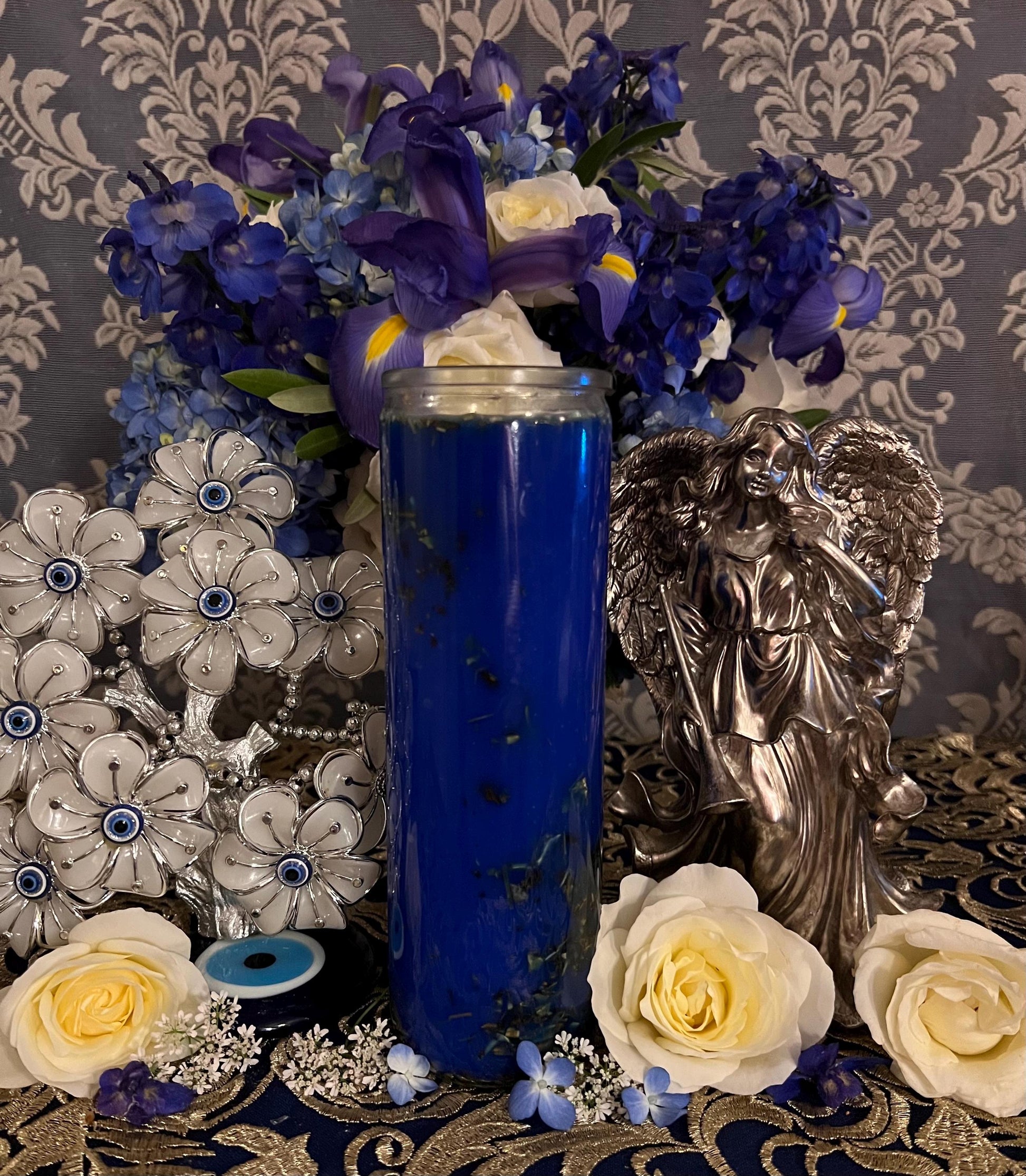 Protection Vigil Candle + Repel Evil + Attract Spirits for Shielding + Fixed and Blessed