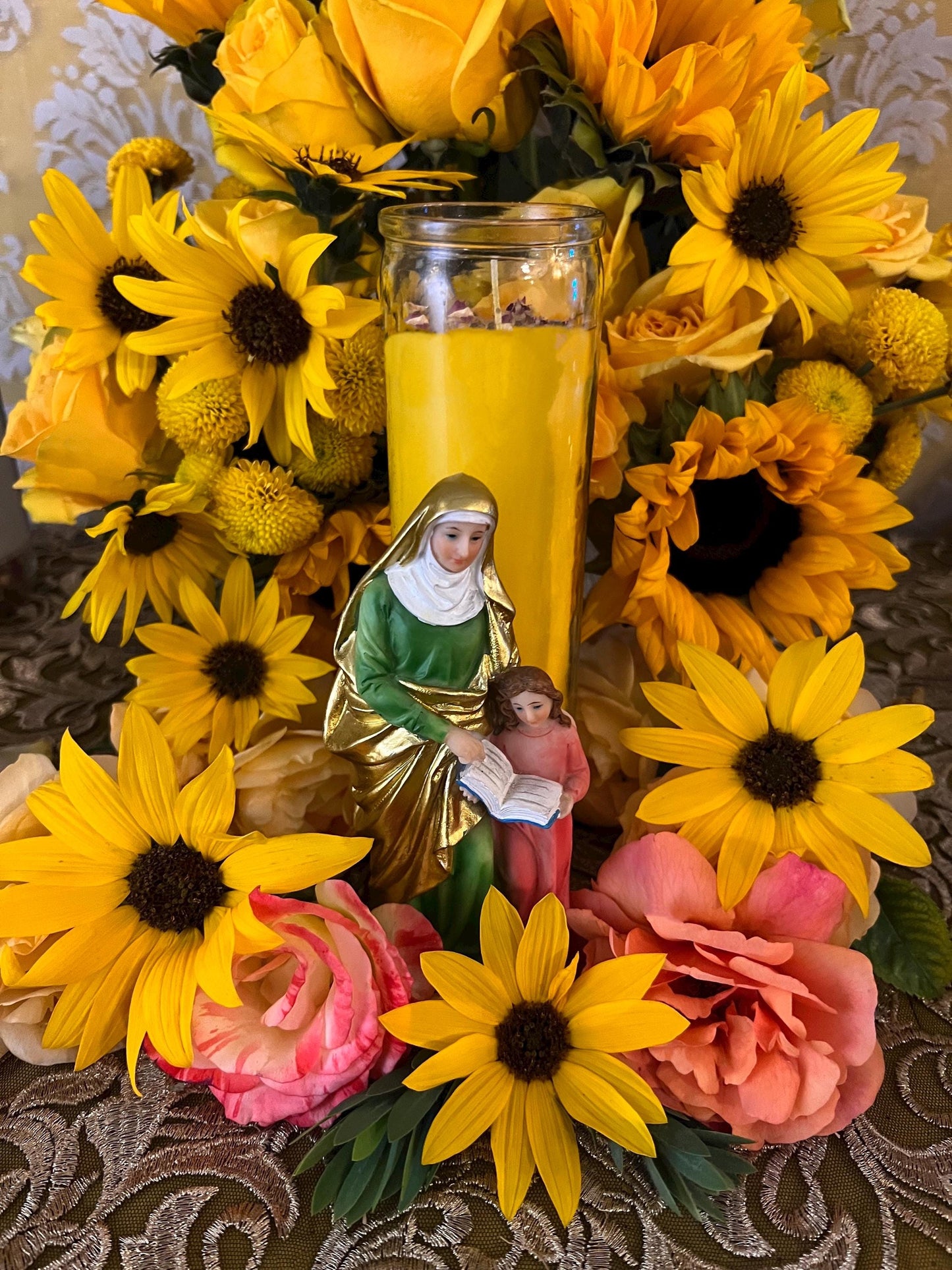 Anaisa Pye Fixed Vigil Candle + Love + Joy + Luxury + Passion + Success + Sex Work + 24K Gold Leaf + Blessed