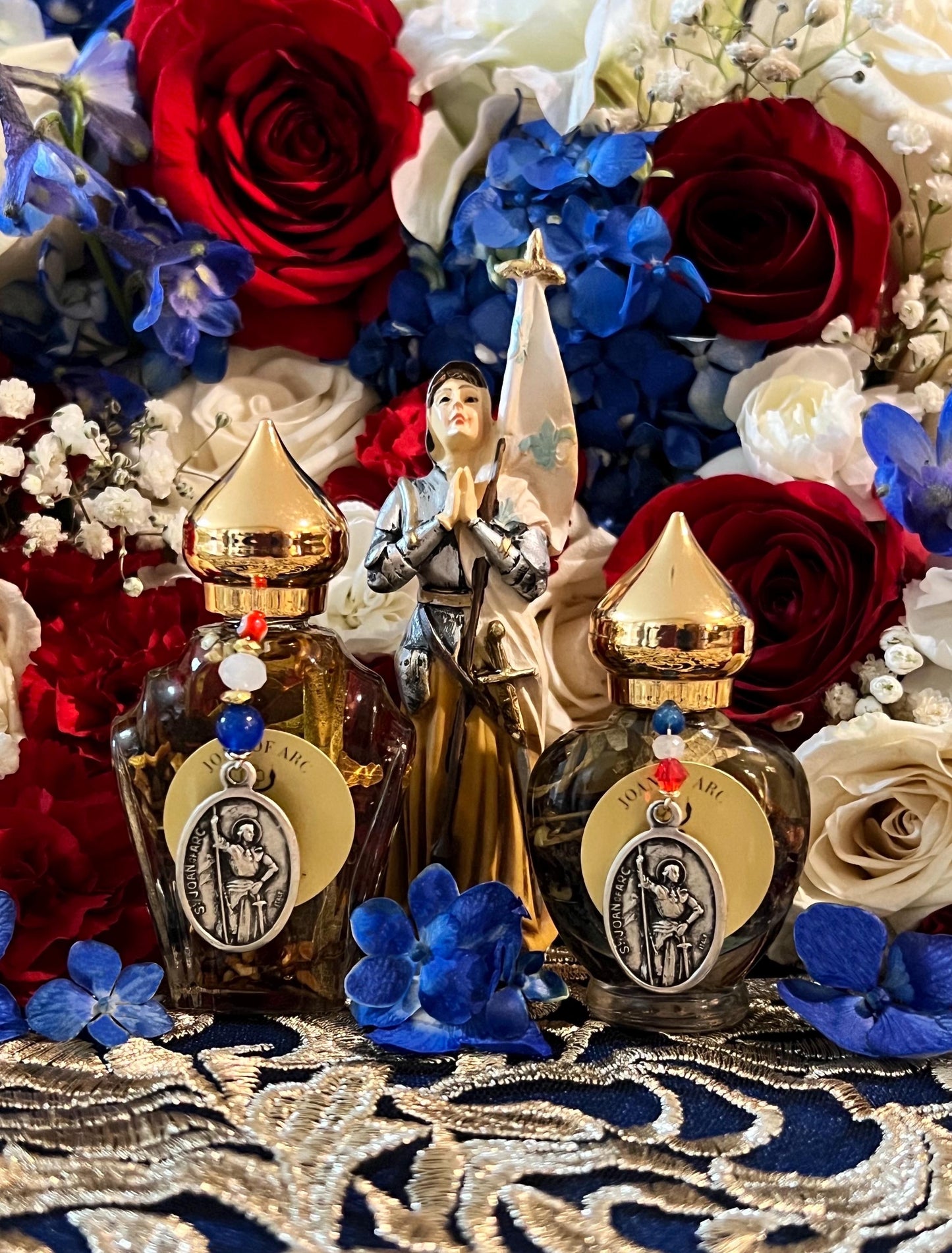 Joan of Arc Oil + Protection + Patroness of Lesbians + Overcome Enemies + Psychic Vision + Victory