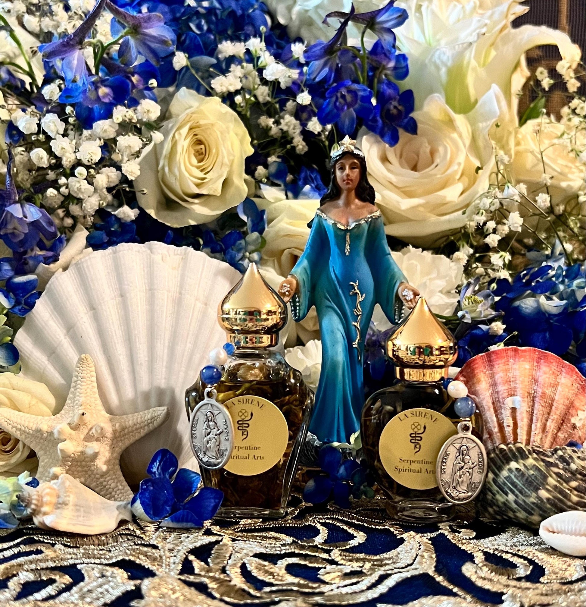 La Sirene Oil + Marriage + Luck + Fame + Abundance + Motherhood + Song + Wealth + Vodou + Voodoo