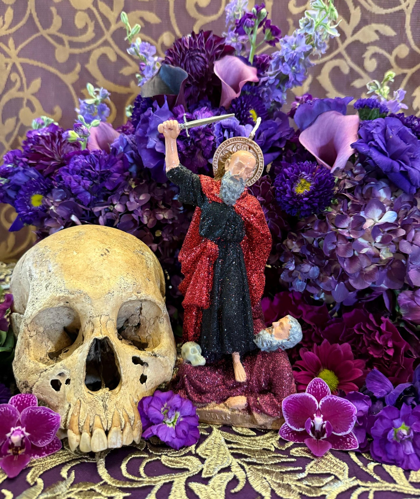 Baron del Cementerio Figure Candle + Protection + Enemies + Justice + Healing + Money + Blessed + Fixed