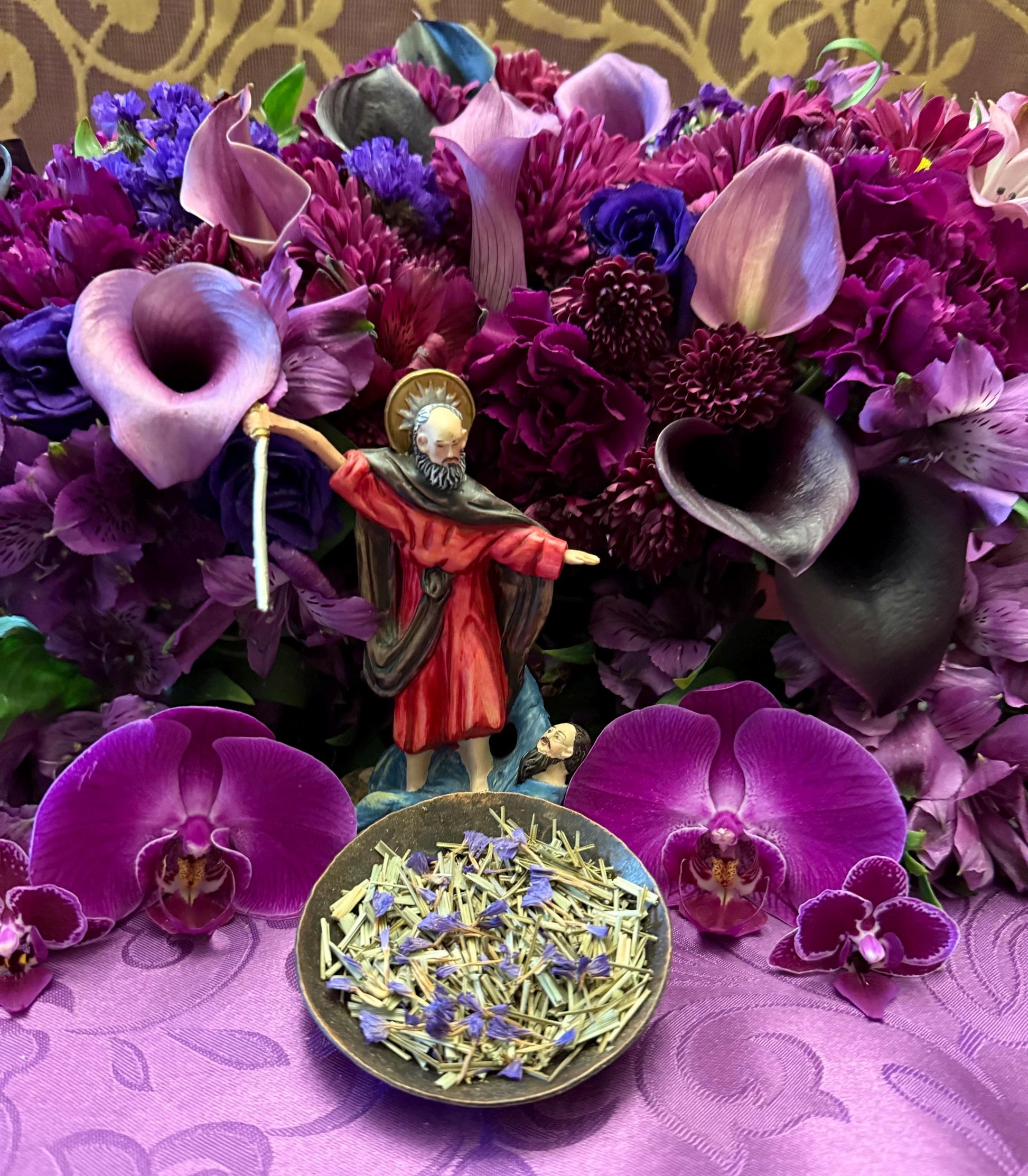 Baron del Cementerio Herbs + Money + Healing + Cleansing + Reversing + San Elias + Saint Elijah + Blessed