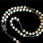 Santa Muerte Blanca Rosary de Hilo with Large Bone Beads & Santa Muerte Cross + Blessed + Handcrafted + Rosario