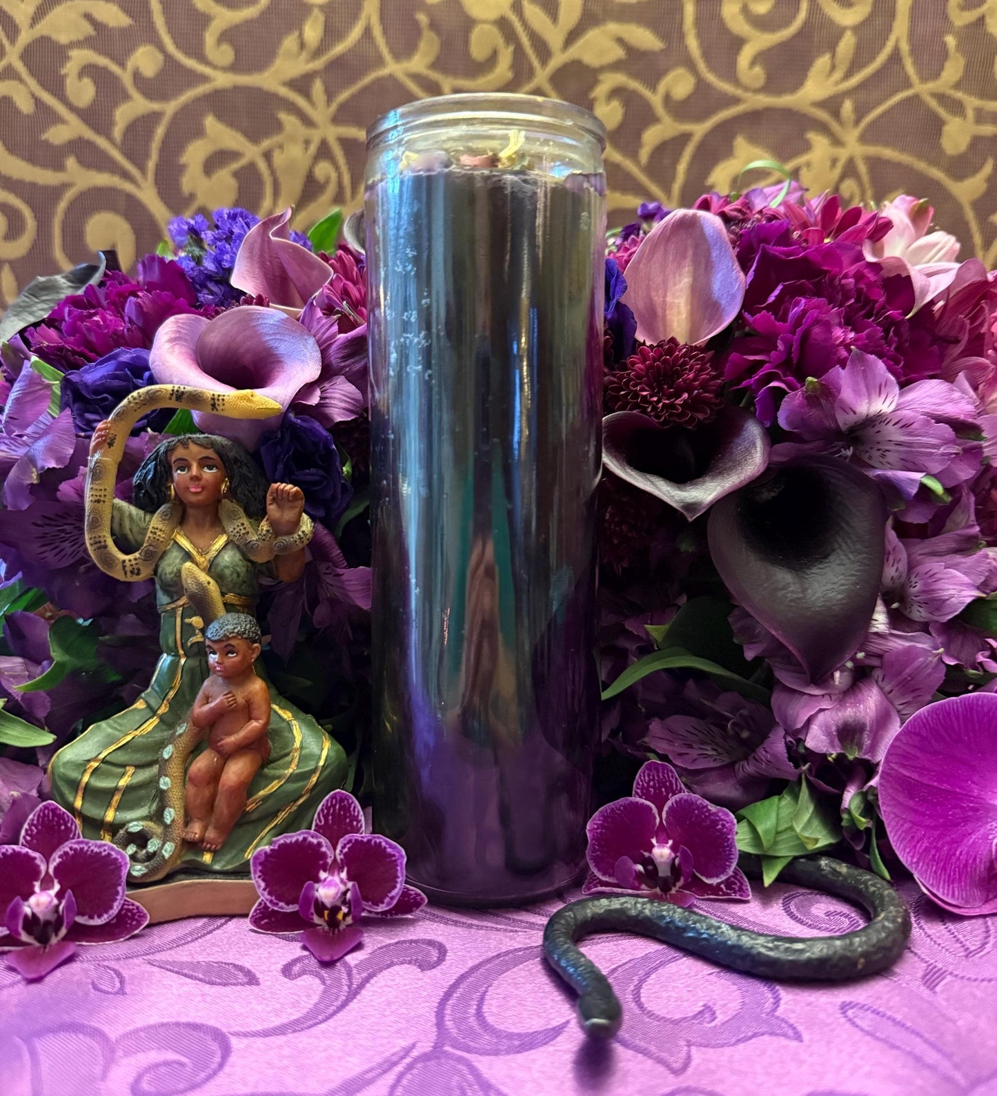 Filomena Lubana Fixed Candle + Domination + Santa Marta la Dominadora + Marta la Culebra + Saint Martha the Dominator + Dominatrix