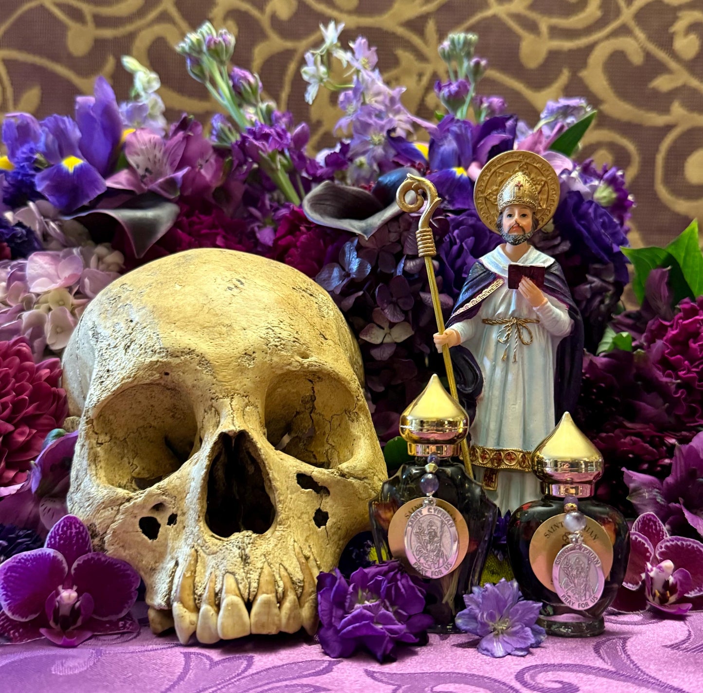 Saint Cyprian Oil + Necromancy + Witchcraft + Sorcery + Occult + Road Opening + Protection + Mastery + Domination + Healing + Spirit Control