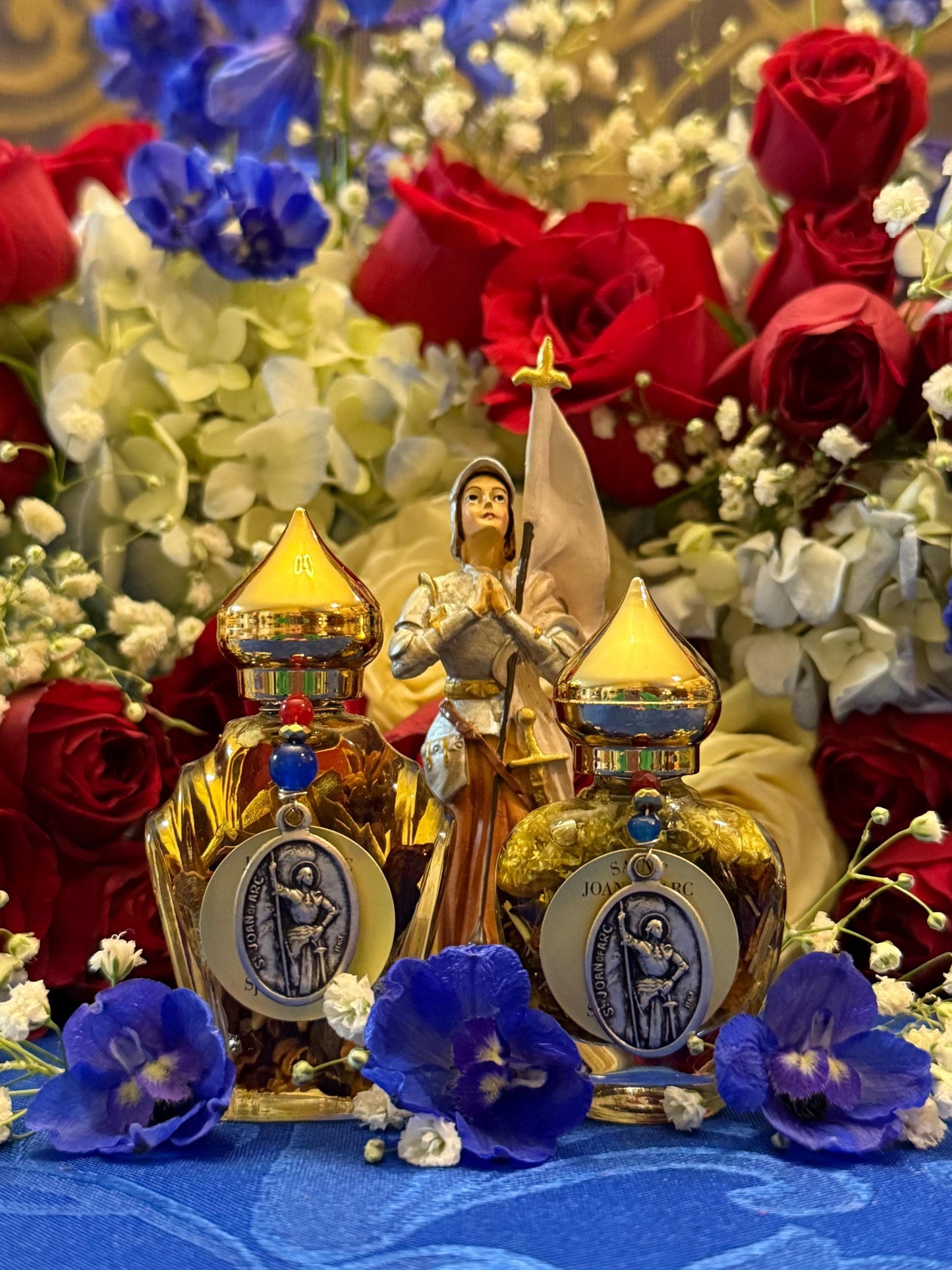 Joan of Arc Oil + Protection + Patroness of Lesbians + Overcome Enemies + Psychic Vision + Victory