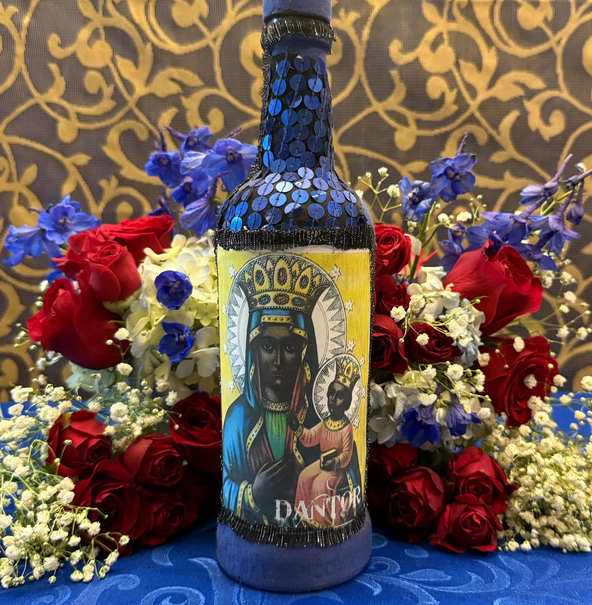 Erzulie Dantor Boutey + Protection + Justice + Domination + Product of Haiti + Spiritual Art + One of a Kind + Ezili Danto + Bottle