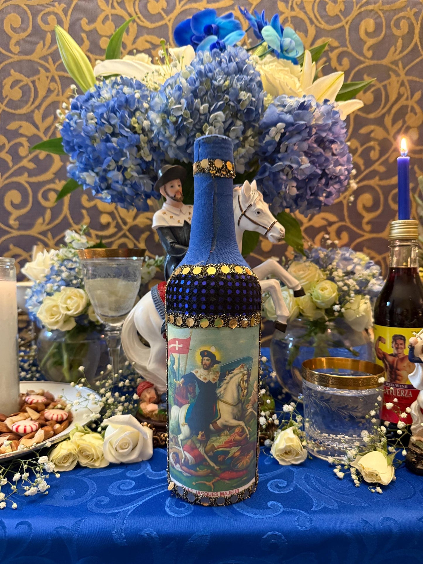 Ogou Sen Jak Boutey + Ogou Balendyo + Ogou Saint Jacques + Protection + Justice + Bottle + Product of Haiti + Spiritual Art + One of a Kind