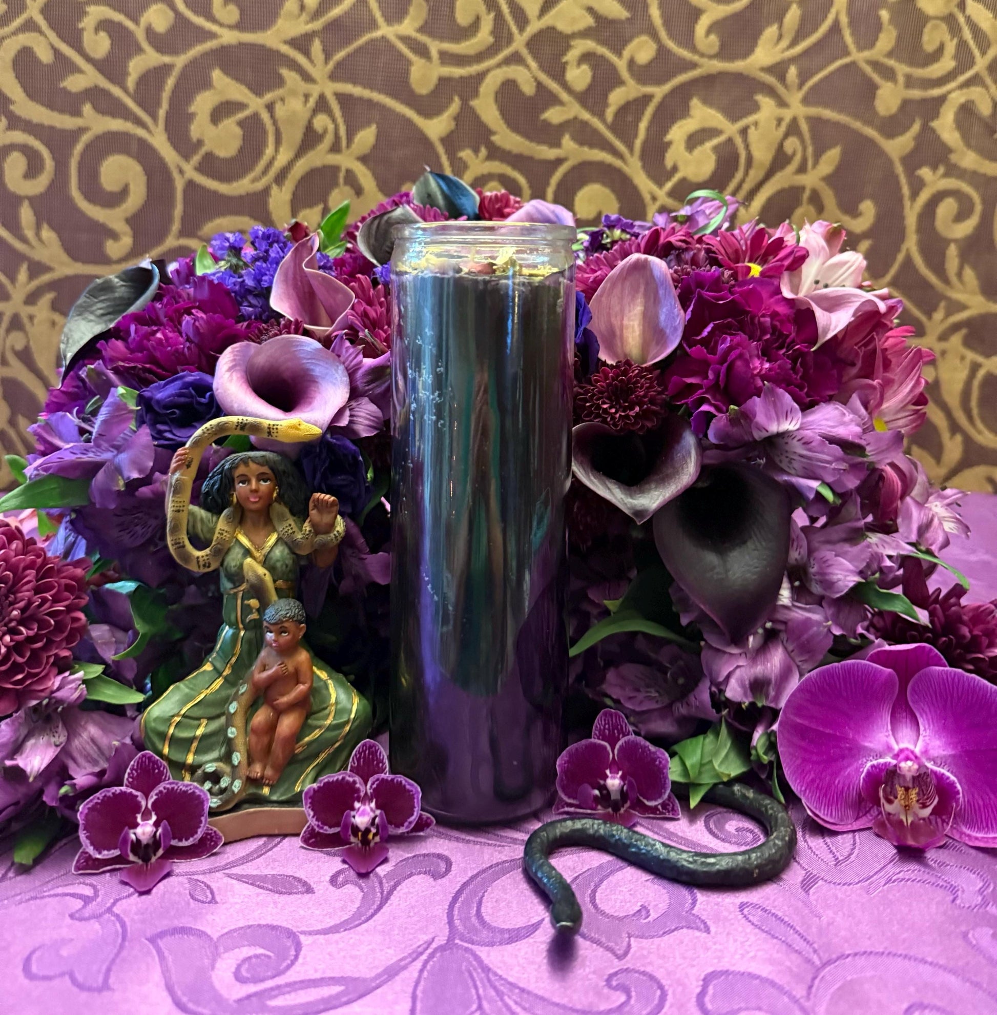 Filomena Lubana Fixed Candle + Domination + Santa Marta la Dominadora + Marta la Culebra + Saint Martha the Dominator + Dominatrix