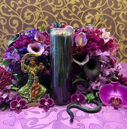 Filomena Lubana Fixed Candle + Domination + Santa Marta la Dominadora + Marta la Culebra + Saint Martha the Dominator + Dominatrix