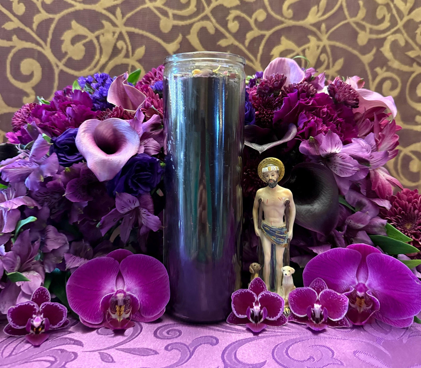 Saint Lazarus Vigil Candle + Healing + Fixed and Blessed + San Lazaro
