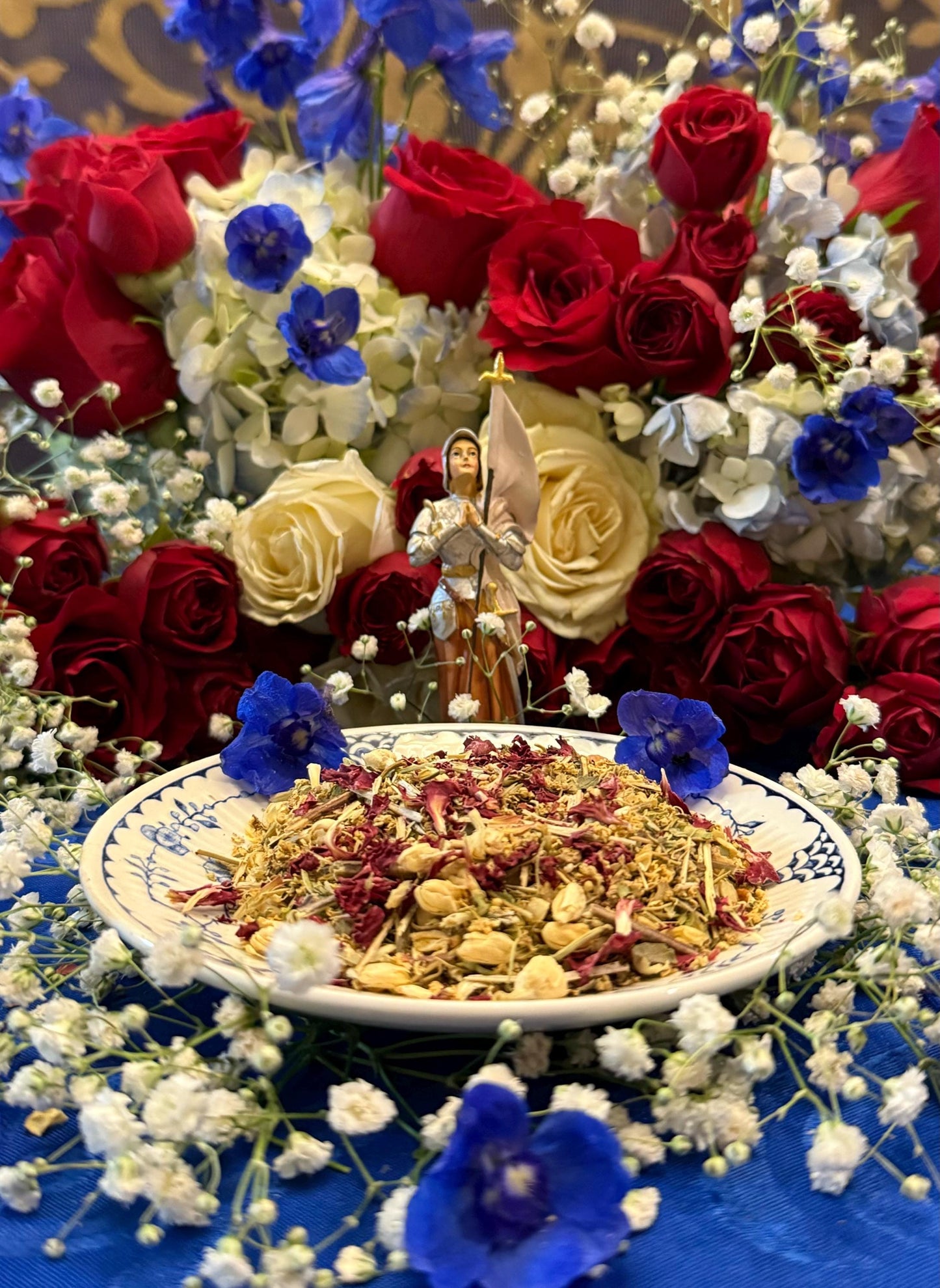Joan of Arc Herbs + Protection + Patroness of Lesbians + Overcome Enemies + Psychic Vision + Victory + Blessed