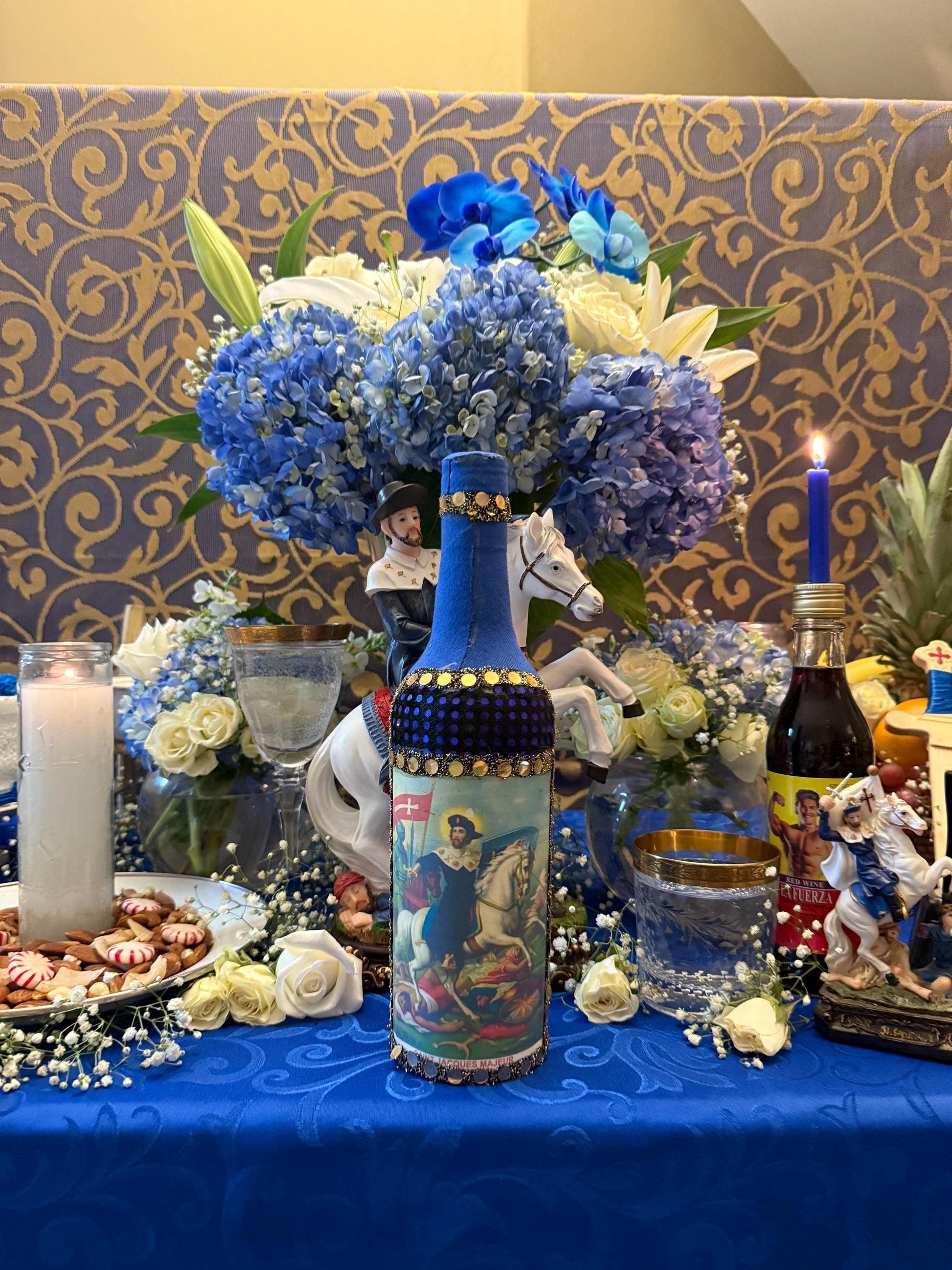 Ogou Sen Jak Boutey + Ogou Balendyo + Ogou Saint Jacques + Protection + Justice + Bottle + Product of Haiti + Spiritual Art + One of a Kind