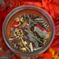 Santa Muerte Naranja Fixed Candle + Protection + Domination + Overcoming Addiction + Control + Abre Camino + Road Opener + Orange