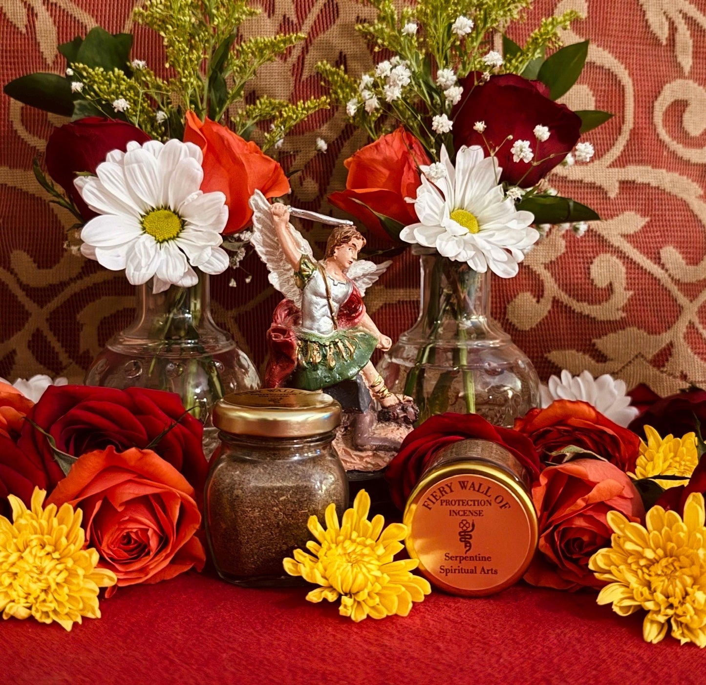 Fiery Wall of Protection Incense + Protection Against Negativity, Hexes, Jinxes, Curses, Evil Eye + Archangel Michael + Saint Michael