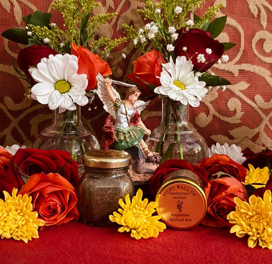 Fiery Wall of Protection Incense + Protection Against Negativity, Hexes, Jinxes, Curses, Evil Eye + Archangel Michael + Saint Michael
