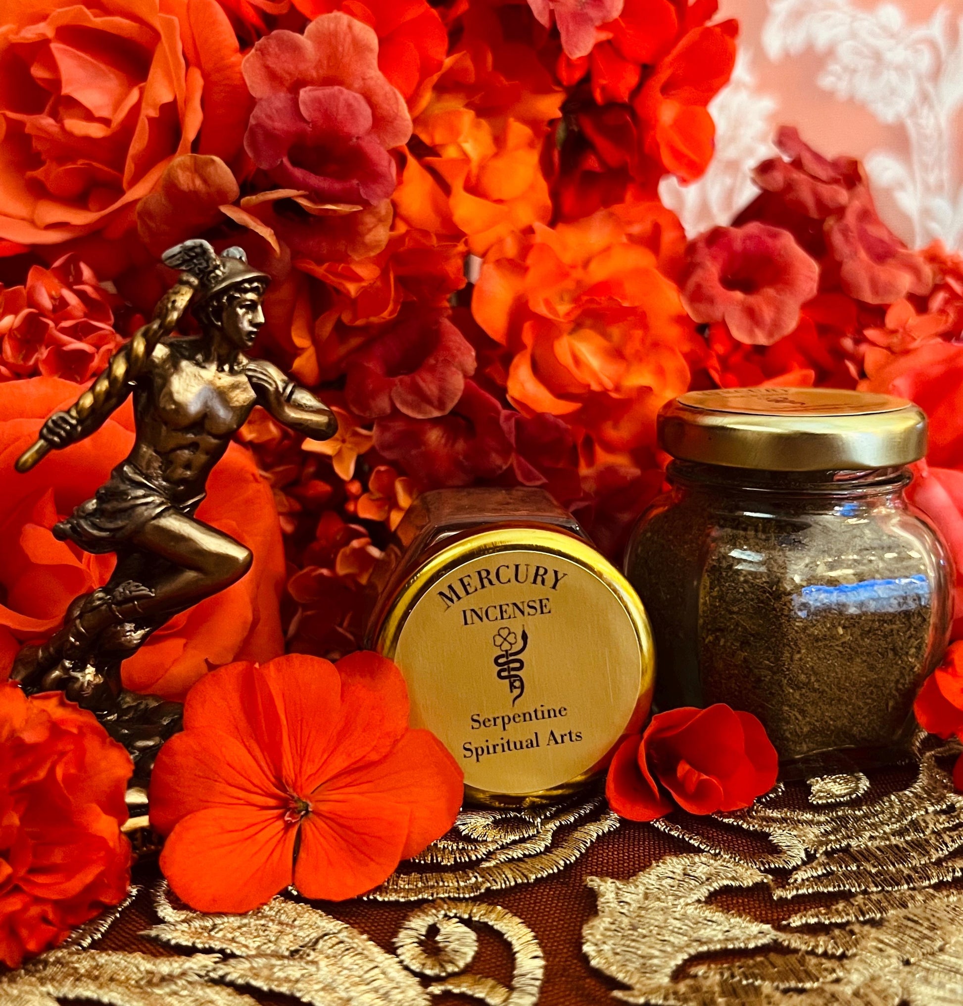 Mercury Incense & Powder + Communication + Fast Luck + Writing + Academics + Open Roads + Technology + Psychopomp + Business + Speed