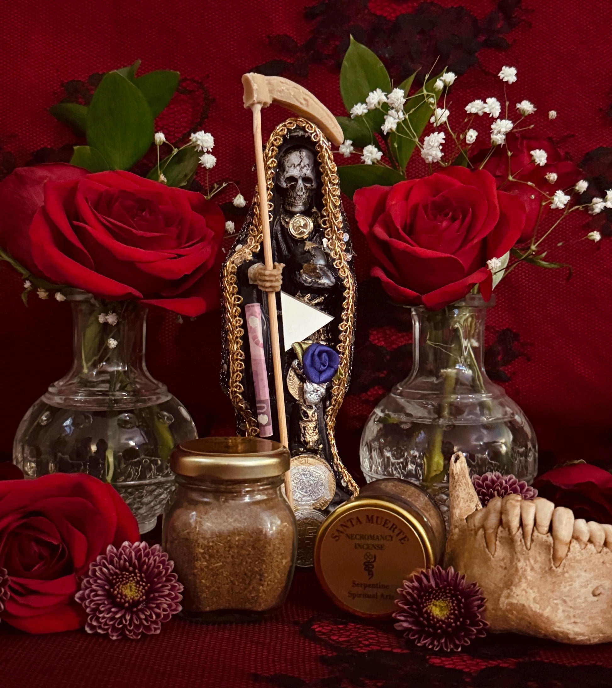 Santa Muerte Necromancy Incense + Los Muertos + Nigromancia