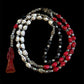 Santa Muerte Roja Rosary de Hilo + Three Robes + Traditional Colors + Blessed + Rosario