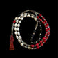 Santa Muerte Roja Rosary de Hilo + Three Robes + Traditional Colors + Blessed + Rosario