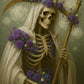 Santa Muerte Blanca Amulet + Healing + Protection + Peace + Remove Negativity + Amuleto + Santisima Muerte
