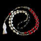 Santa Muerte Blanca Rosary de Hilo + Three Robes + Traditional Colors + Blessed + Rosario