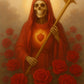 Santa Muerte Roja y Negra Amulet + Reversing + Domination + Amuleto + Santisima Muerte