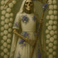 Santa Muerte Blanca Amulet + Healing + Protection + Peace + Remove Negativity + Amuleto + Santisima Muerte