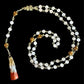 Santa Muerte Tres Metales Rosary + Blessed Dorada + Plata + Cobre + Gold + Prosperity + Sterling Silver Plated Chain + Handcrafted + Rosario