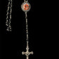 Saint Expedite Blessed Rosary + Hematite + San Expedito + Expeditus + Fast Luck + Money + Quick Results + Rosario