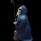 Santa Muerte Azul Statue + Blue + Mictecacihuatl + Mictlantecihuatl + Traditionally Crafted from Mexican Clay + 1 of a Kind + Made in Mexico