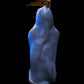 Santa Muerte Azul Statue + Blue + Mictecacihuatl + Mictlantecihuatl + Traditionally Crafted from Mexican Clay + 1 of a Kind + Made in Mexico