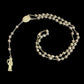 Santa Muerte Silver Rosary Necklace + Money + Luck + All-Purpose + Blessed + Moon + Rosario