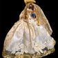 Santa Muerte Blanca Statue with Dress + Baptized + Fixed + Purity + Made in Mexico
