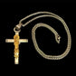 Santa Muerte Cross Necklace + Protection + Money + Blessed + Love + Made in Mexico + Stainless Steel