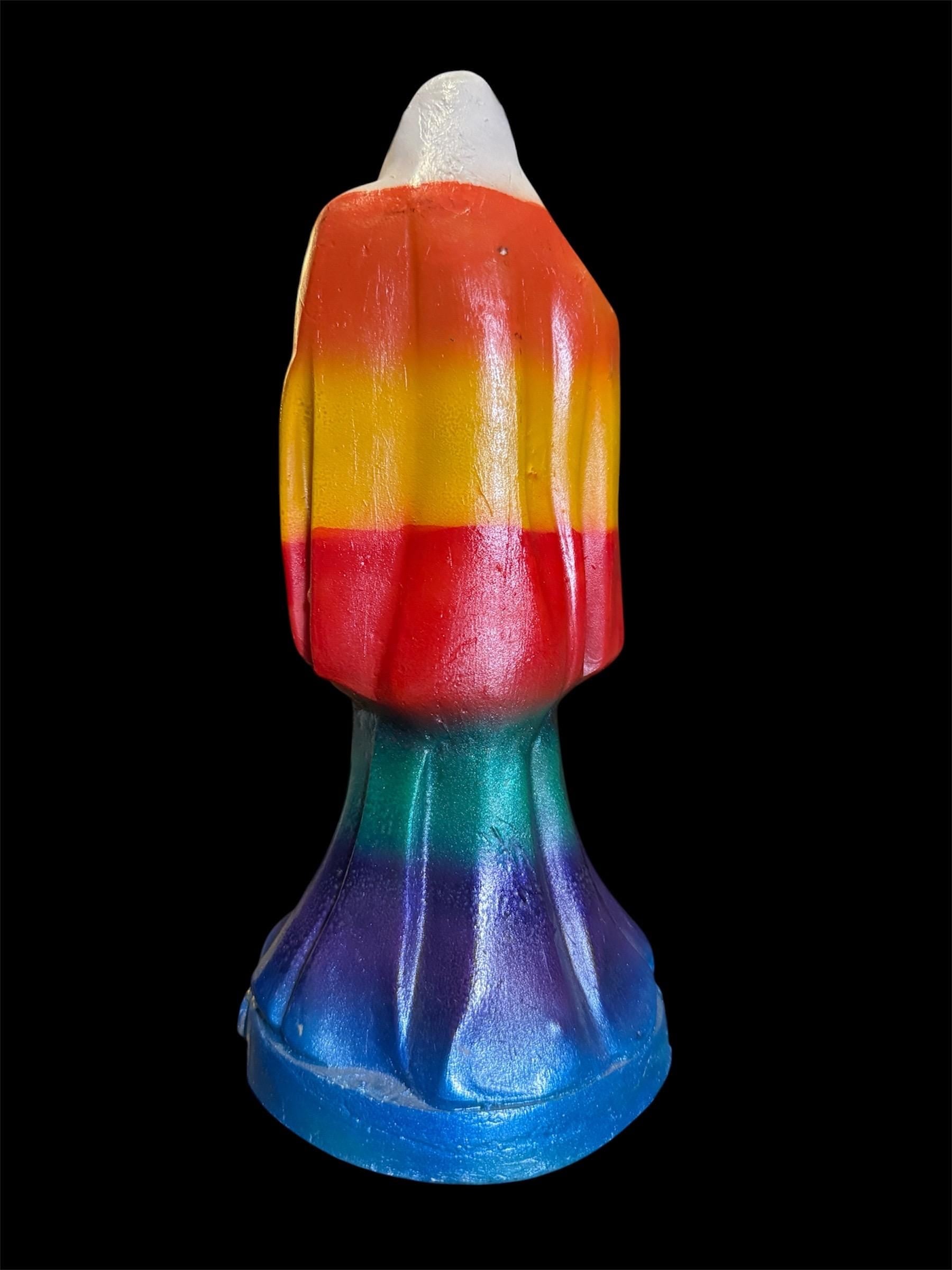 Santa Muerte Siete Colores Statue + 12” + Fixed and Baptized on Feast Day